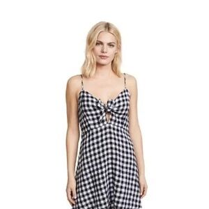 Rails Black and White Gingham Dress XS